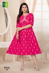 Jhalak Vol 2 By Hirwa Alia Cut Embroidery Kurtis Wholesale Market In Surat